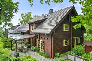 6-Zimmer-Wohntraum im Grünen - Holz-Blockhaus mit Sauna in Ohlstedt!