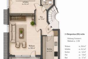 Junkersdorf: Ruhige 2-Zimmerwohnung im Grünen I Dachterrasse I Stellplatz optional – Die vollständige Adresse der Immobilie erhältst du vom Anbieter., 50858 Junkersdorf, Köln – Vorschaubild 13