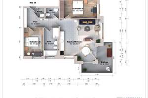 Freundliche Drei-Zimmerwohnung mit Balkon – Meckenheimerring 10, 16321 Bernau bei Berlin – Vorschaubild 16