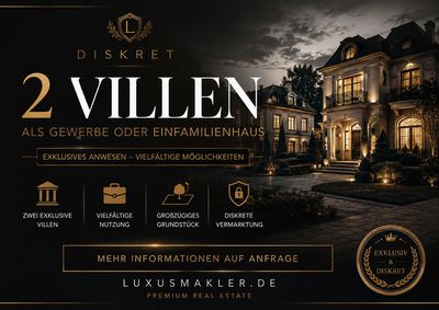 Luxuriöses Villenensemble direkt am Wasser in Mülheim zu verkaufen!