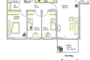 Ruhige 4-Zimmer-Wohnung in direkter Nähe zum Englischen Garten – Die vollständige Adresse der Immobilie erhältst du vom Anbieter., 81925 Oberföhring, München – Vorschaubild 10