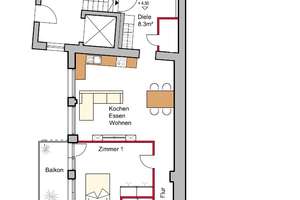 4-Zimmer Loftwohnung+EBK+Balkon – Die vollständige Adresse der Immobilie erhältst du vom Anbieter., 90489 Veilhof, Nürnberg – Vorschaubild 15