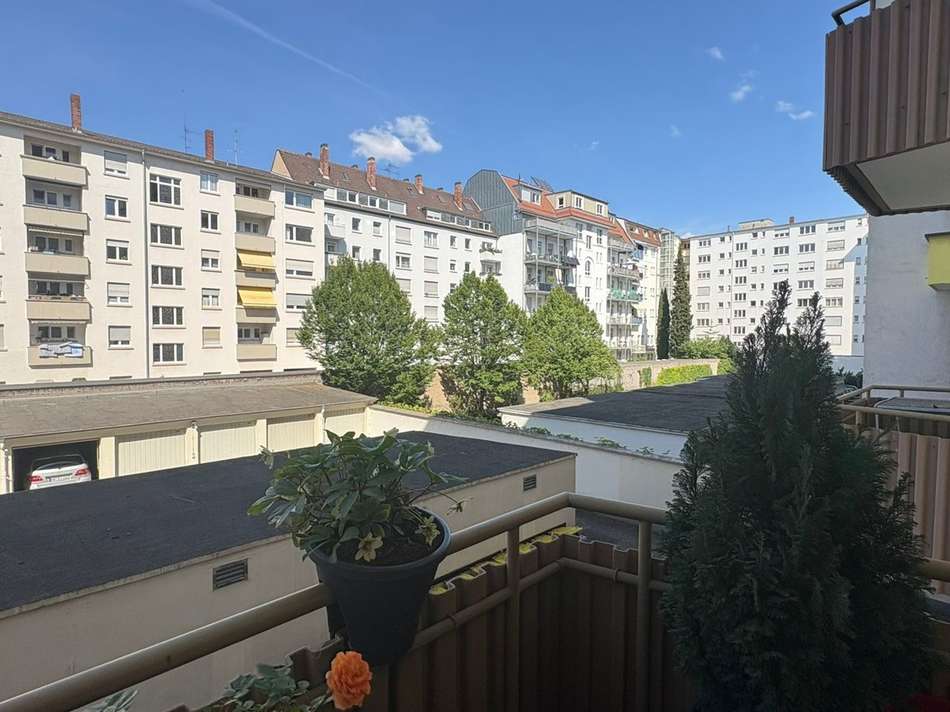Ausblick Balkon