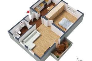 +++ modernisiert - 1.OG mit Süd-Balkon - inklusive Einbauküche - auf Erbbaurecht +++ – Haldenrainstraße 160, 70437 Rot, Stuttgart – Vorschaubild 23