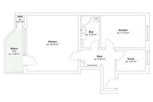 Hamburg-Eppendorf | Eigentumswohnung | 60 m² | 2 Zimmer | Süd-Balkon | TG-Stellplatz inklusive – Die vollständige Adresse der Immobilie erhältst du vom Anbieter., 20251 Eppendorf, Hamburg – Vorschaubild 7