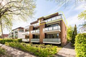 Kapitalanlage - Helles Penthouse mit umlaufender Dachterrasse und TG-Option in Hamburg-Farmsen