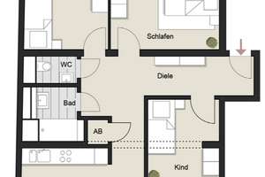 Vier Zimmer Wohnung mit zwei Balkonen in Lindenthal – 50931 Lindenthal (Ortsteil), Köln – Vorschaubild 5