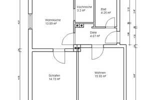 *** SCHÖNE 2-ZIMMER-ERDGESCHOSSWOHNUNG IN RUHIGER NATURNAHER LAGE IN SOLINGEN-WALD *** – Bruckner Straße 74 - 80, 42655 Solingen – Vorschaubild 2