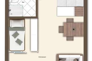 Wohnung mit Flair in Hamburgs Stadtzentrum im Mundsburg-Tower – Die vollständige Adresse der Immobilie erhältst du vom Anbieter., 22083 Barmbek-Süd, Hamburg – Vorschaubild 14