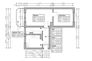 Erstbezug nach Sanierung - helle 2-Raumwohnung mit Einbauküche, modernem Badezimmer und Balkon – Franz-Mehring-Straße 51, 1237 Dresden – Vorschaubild 12