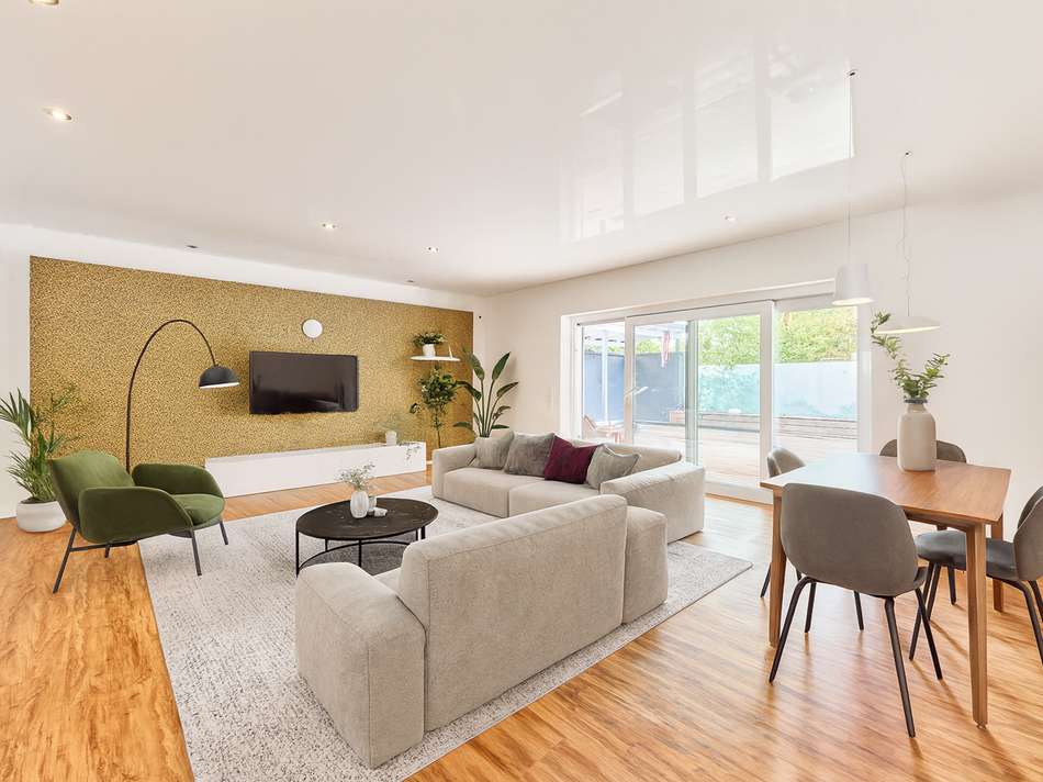 Wohnzimmer - digitales staging