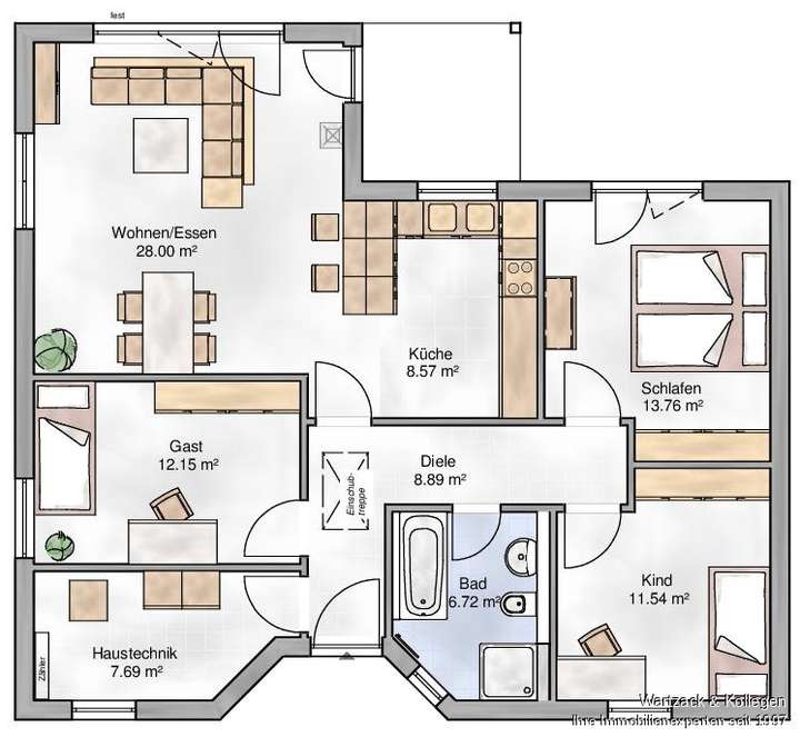 Bebauungsvorschlag "Bungalow C