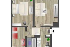 NEU saniert - Duschaufsatz aus Echtglas - Deckenspots - 7m² großer Balkon – Draisdorfer Str. 20c, 9114 Furth, Chemnitz – Vorschaubild 8