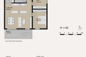 Helle 3-Zimmer-Obergeschosswohnung mit Süd-Balkon im historischen Ortskern von Solln – Die vollständige Adresse der Immobilie erhältst du vom Anbieter., 81479 Solln, München – Vorschaubild 8