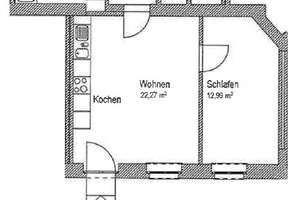 Helle Wohnung mit Gartenanteil, Parkettboden und offener Küche – Glasewaldtstraße 50, 1277 Striesen-Ost, Dresden – Vorschaubild 2