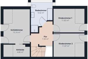 Außergewöhnliches Haus / Wohnung über 2 Etagen in ruhiger Lage von Metjendorf-/Oldenburg, KFW 70-Mod – Die vollständige Adresse der Immobilie erhältst du vom Anbieter., 26215 Wiefelstede – Vorschaubild 11