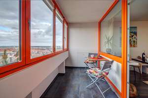 Möbliert: Helle, schöne 1-Zimmer Wohnung mit Panoramablick  – 80687 Friedenheim, München – Vorschaubild 10
