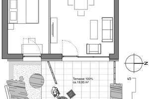 HAMBURG - 2 Zimmer-Eigentumswohnung eigenem Garten, Gäste-WC, Aufzug und Tiefgarage – Die vollständige Adresse der Immobilie erhältst du vom Anbieter., 22297 Alsterdorf, Hamburg – Vorschaubild 6