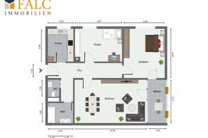 Stilvoll modernisiert! 3-Zimmer-Erdgeschoss Wohnung in begehrter Lage - FALC Immobilien Heilbronn – Die vollständige Adresse der Immobilie erhältst du vom Anbieter., 74080 Böckingen, Heilbronn – Vorschaubild 15