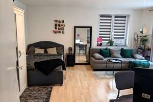 Wohlfühlen leicht gemacht - moderne 1-Zimmer Wohnung mit 75 m² eigenem Garten – Veielbrunnenweg 84b, 70372 Veielbrunnen, Stuttgart – Vorschaubild 1