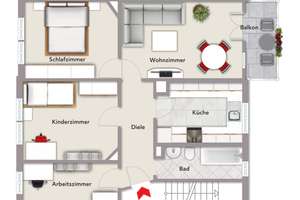 Frankfurt-Ostend: Gut-geschnittene 4 Zimmer-Gartenwohnung im historischen Altbau -  direkt an der EZ – 60314 Ostend, Frankfurt am Main – Vorschaubild 15