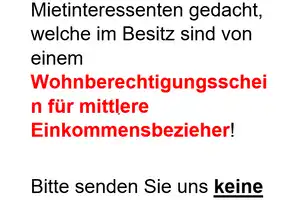 WOHNBERECHTIGUNGSSCHEIN FÜR MITTLERE EINKOMMENSBEZIEHER: 4- Zimmer Wohnung in der Innenstadt – Stuttgart – Vorschaubild 1