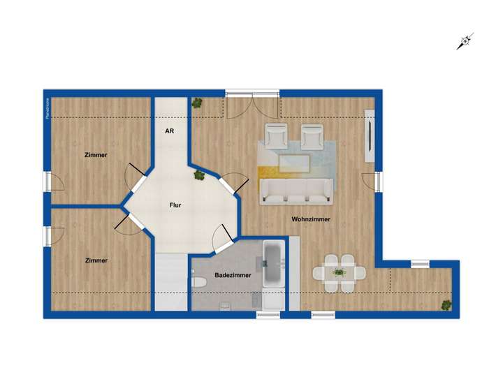 Grundriss Haus 4 Obergeschoss