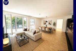 **Familien Willkommen** 4 Zimmer mit Balkon, 2 Bäder und Einbauküche, Parkett, Aufzug