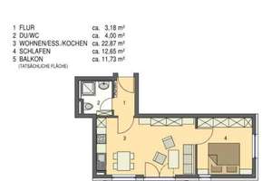 Möblierte 2-Zimmer-Wohnung mit Balkon & Tiefgarage am Max-Eyth-See – Schlierseestraße 57, 70378 Hofen, Stuttgart – Vorschaubild 27