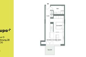 Ideal für Singles: Apartment mit Einbauküche, Südbalkon, TG-Stellplatz + Sharing Spaces – Josef-Felder-Str. 15, 81241 Am Westbad, München – Vorschaubild 10