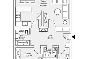 Attraktive 3-ZWg. mit EBK, Süd-/Westbalkon & Aufzug in Top-Lage – Die vollständige Adresse der Immobilie erhältst du vom Anbieter., 30655 Groß-Buchholz, Hannover – Vorschaubild 16