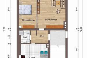 Gemütliche, citynahe 2 Zi.-Whg. mit Duschbad – Die vollständige Adresse der Immobilie erhältst du vom Anbieter., 30161 List, Hannover – Vorschaubild 2