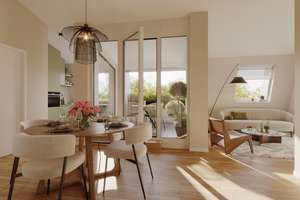 2‑Zimmer‑Dachgeschosswohnung | Loggia | ca. 59 m² | Whg. 69