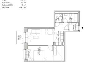 Sonnige 2-Zimmer Wohnung mit Balkon in Berlin Weißensee – Streustrasse 57, 13086 Weißensee, Berlin – Vorschaubild 14