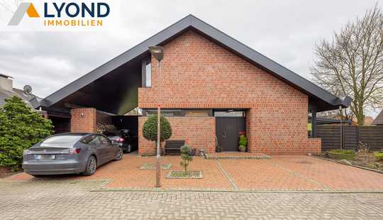 Bild von Attraktives Architektenhaus mit
Terrassengarten, Galerie und Kamin in
toller Lage