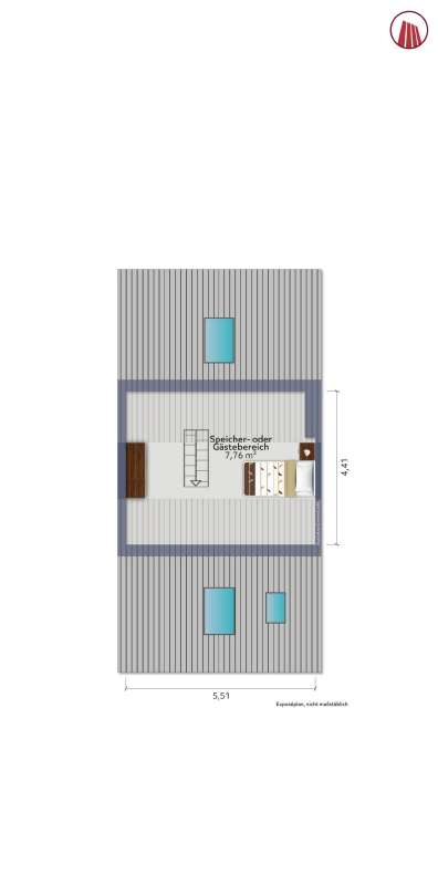 Grundriss Speichergeschoss