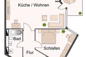 ZWEI ZIMMER MIT EIGENEM GARTEN – 40237 Düsseltal, Düsseldorf – Vorschaubild 16