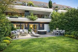 Roßpfad Rheindamm: 5-Zi-Garten-Maisonette! ca. 181 m² Wfl.! Kamin! Sauna! Sonnen-Loggia! TG-Platz!