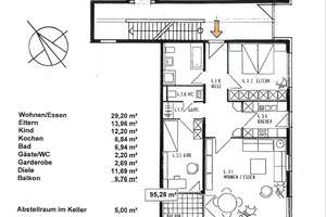 Lichtdurchflutete 3-Zi.-Wohnung mit Südbalkon & Aufzug in Bestlage Aachen - Nizzaallee  95qm – Nizzaallee 44, 52072 Ponttor, Aachen – Vorschaubild 7