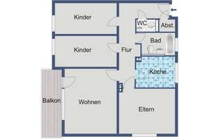 Praktische 4-Zimmer-Wohnung mit Balkon und Gäste-WC in Marburg – Sudetenstraße 1, 35039 Marburg, Marburg – Vorschaubild 5