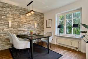 Top Möbliert / Fully furnished: Elegante 3-Zi-Gartenwohung, WLAN, Home Office, TG-Stellplatz – Die vollständige Adresse der Immobilie erhältst du vom Anbieter., 81827 Waldtrudering, München – Vorschaubild 4