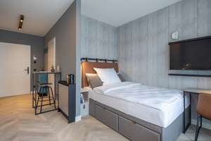Smart Living! Luxus-Studio mit maßgeschneiderter Möblierung | verfügbar ab sofort! – Mindener Straße 102-110, 40227 Oberbilk, Düsseldorf – Vorschaubild 4
