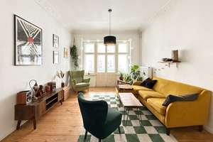 Raumwunder: 3-Zimmer-Altbauwohnung mit Loggia & Balkon im Samariterviertel