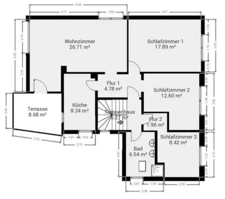 Grundriss erste Etage