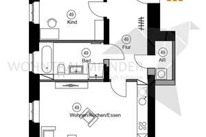 Helle, großzügige 3 Zimmer Wohnung im Kulturpalast Rabenstein - Tageslichtbad, Balkon, TG-Stellplatz – Pelzmühlenstraße 26, 9117 Rabenstein, Chemnitz – Vorschaubild 16