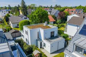 Cooles Designer-Einfamilienhaus im Bauhausstil mit Garten, zwei Dachterrassen und privatem Spa