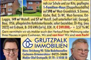 Süderwisch: Haushälfte, solide, gepflegt, schnell beziehbar, Garage, Garten, ideal für eine Familie – Süderwisch 51, 27474 Cuxhaven (Kreis) – Vorschaubild 2