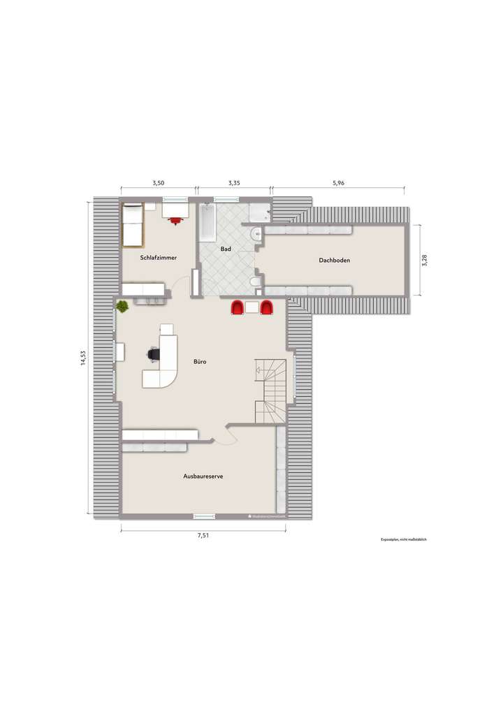Grundriss Dachgeschoss (nicht 