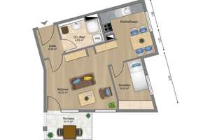 Voll möblierte Wohnung in Leipzig-Möckern/Furnished apartment  – Karl-Helbig-Straße 9, 4159 Möckern, Leipzig – Vorschaubild 16