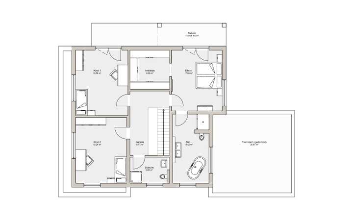 Grundriss Obergeschoss